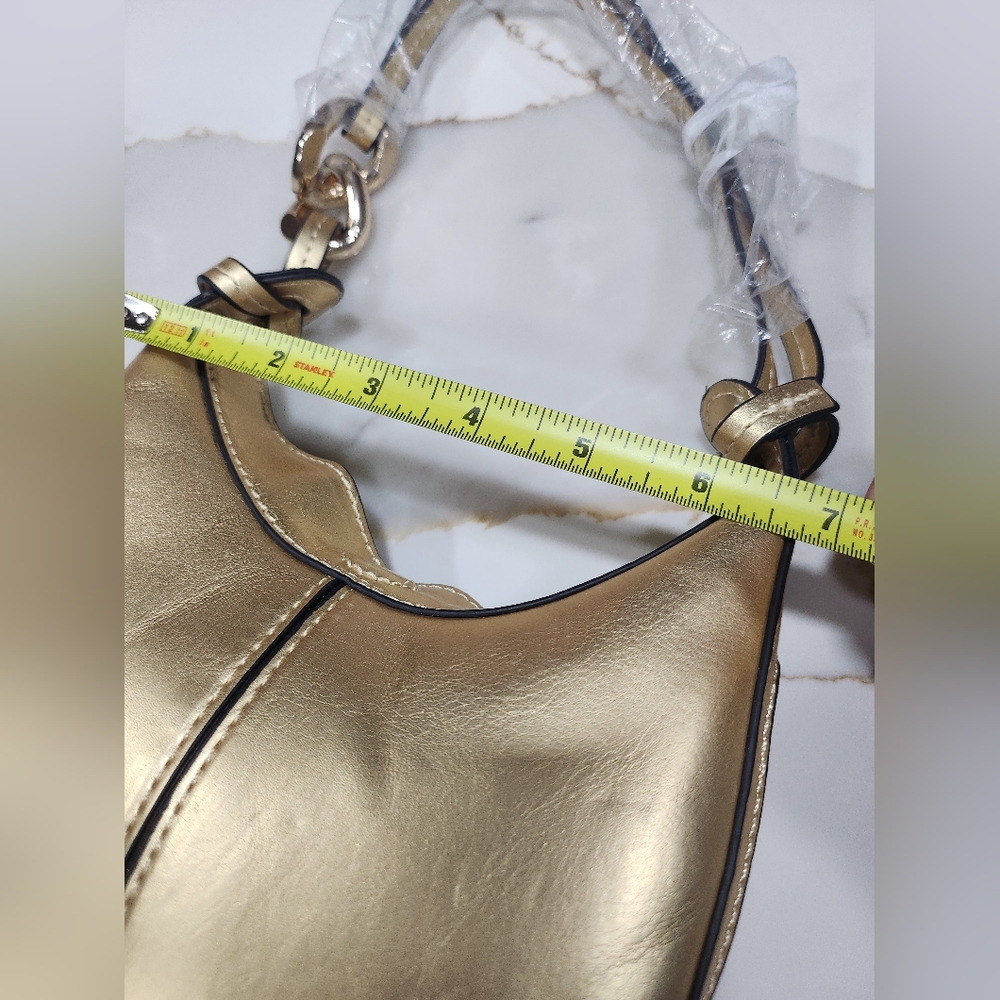 Topshop gold shoulder bag - Picture 7 of 9